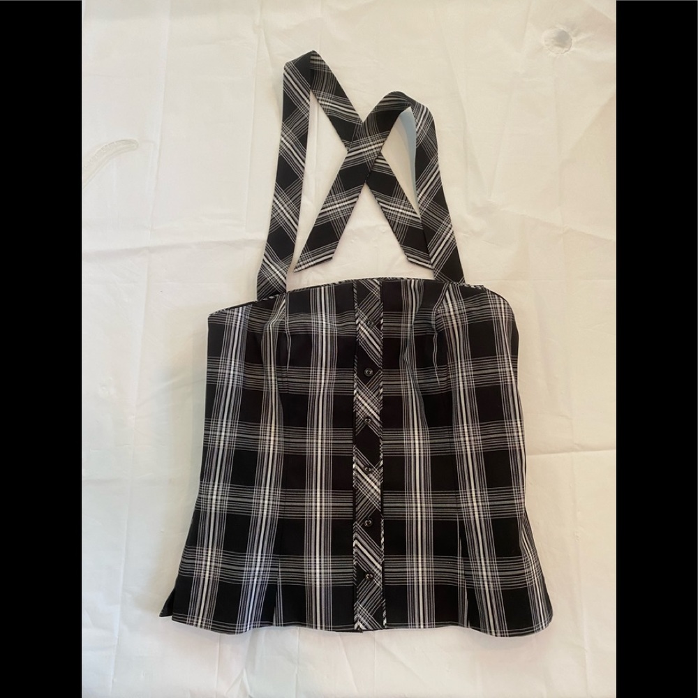 White House Black Market Halter Style Bustier Top Size 8